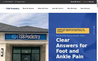 TSB Podiatry website