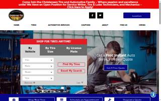 Christensen Tire & Automotive website