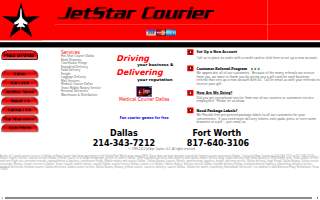 JetStar Courier Express website