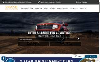 VMaxCars website