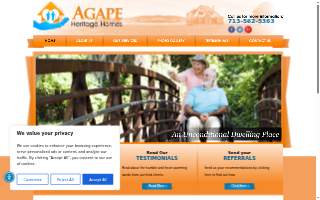 Agape Heritage Home of Richmond website