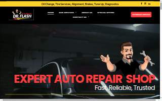 Dr. Flash Auto Repair website