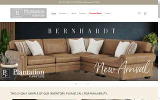 Plantation Furniture website
