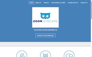 Zoom Eyecare website