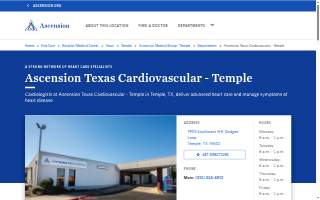 Ascension Texas Cardiovascular - Temple website