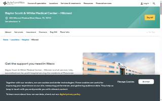 Baylor Scott & White Medical Center - Hillcrest of Robinson website