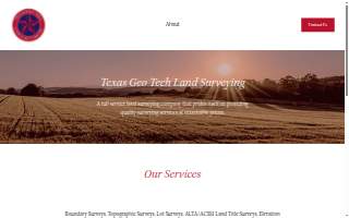 Texas Geo Tech Land Surveying website