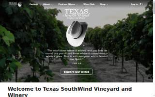 Texas SouthWind Vineyard & Winery, LLC website