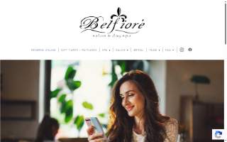 Belfiore Salon & Day Spa website