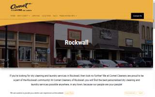 Comet Cleaners of Rockwall website
