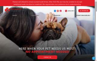 Rockwall Urgent Vet website