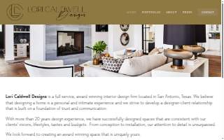 Lori Caldwell Designs of Roma website