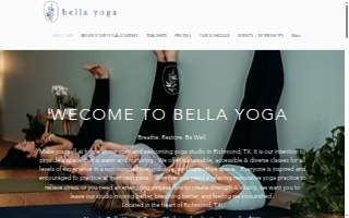 Bella Yoga & Wellness website