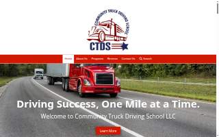 Community Truck Driving School website