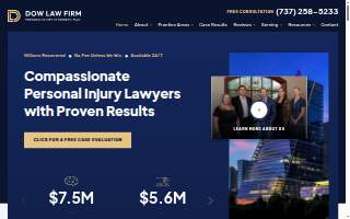 Dow Law Firm - Round Rock website