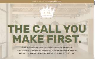 John King Construction website