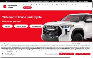 Round Rock Toyota website