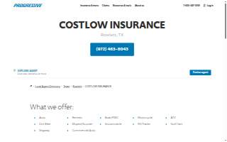 Costlow Insurance website