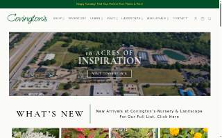 Covington's Nursery and Landscape website