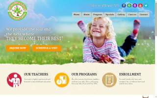 Oak Leaf Kids Academy website