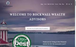 Rockwall Wealth Advisors of Rowlett website