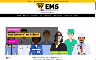 EMS Drivers' Ed School website