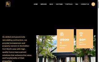 Oak Custom Remodeling website