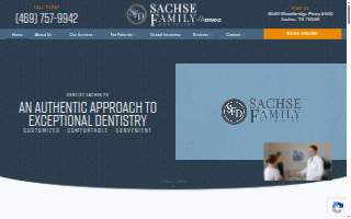 Sachse Family Dentistry website