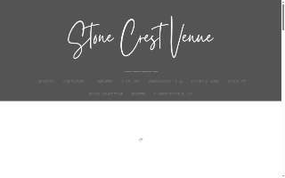 Stone Crest Venue website