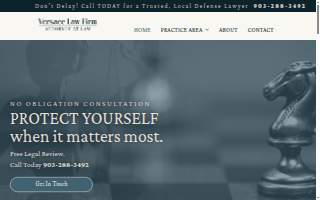 The Versace Law Firm of Sachse website
