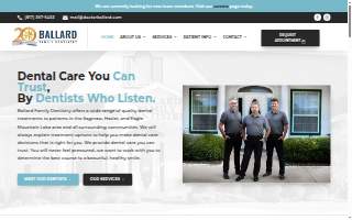 Ballard Family Dentistry website