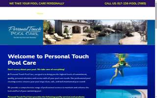 Personal Touch Pool Care website