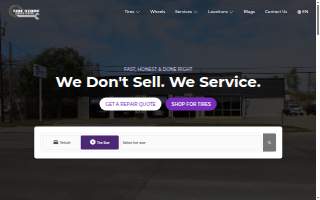 Tire Store Service Center website