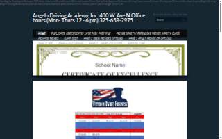 Angelo Driving Academy Inc website