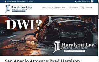 Brad Haralson Criminal Defense website