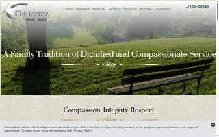 Gutierrez Funeral Chapels website