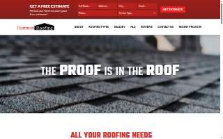 Hartman Roofing website
