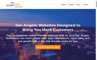 San Angelo Web Design website