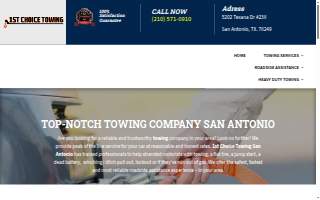 1st Choice Towing San Antonio website