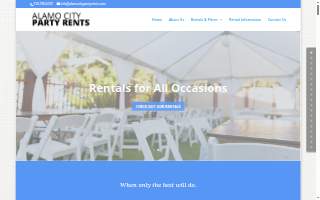 Alamo City Party Rents Inc website