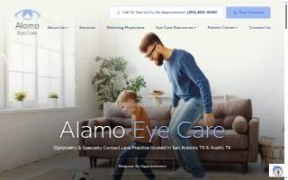 Alamo Eye Care website
