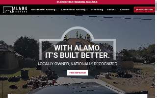 Alamo Roofing website