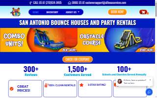 All Texas Party Rentals website