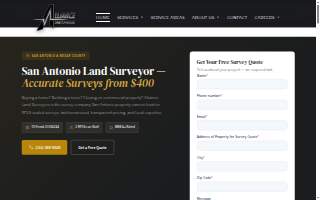 Alliance Land Surveyors website