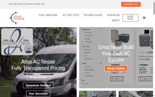 Atlas AC Repair LLC of San Antonio website