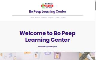 Bo-Peep Learning Center website
