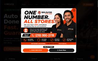 Bravos Auto Care website