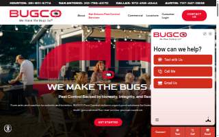 BUGCO Pest Control of San Antonio website