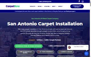 Carpet Now - Mobile Flooring Store website