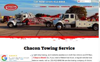Chacon Towing & Roadside Assistance website